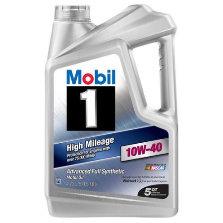 10W-40 High Mileage Full Synthetic Motor Oil, 5 qt X46048