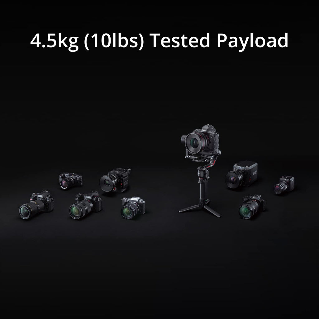 3-Axis Gimbal Stabilizer for DSLR and Mirrorless Cameras, Carbon Fiber, Black U481