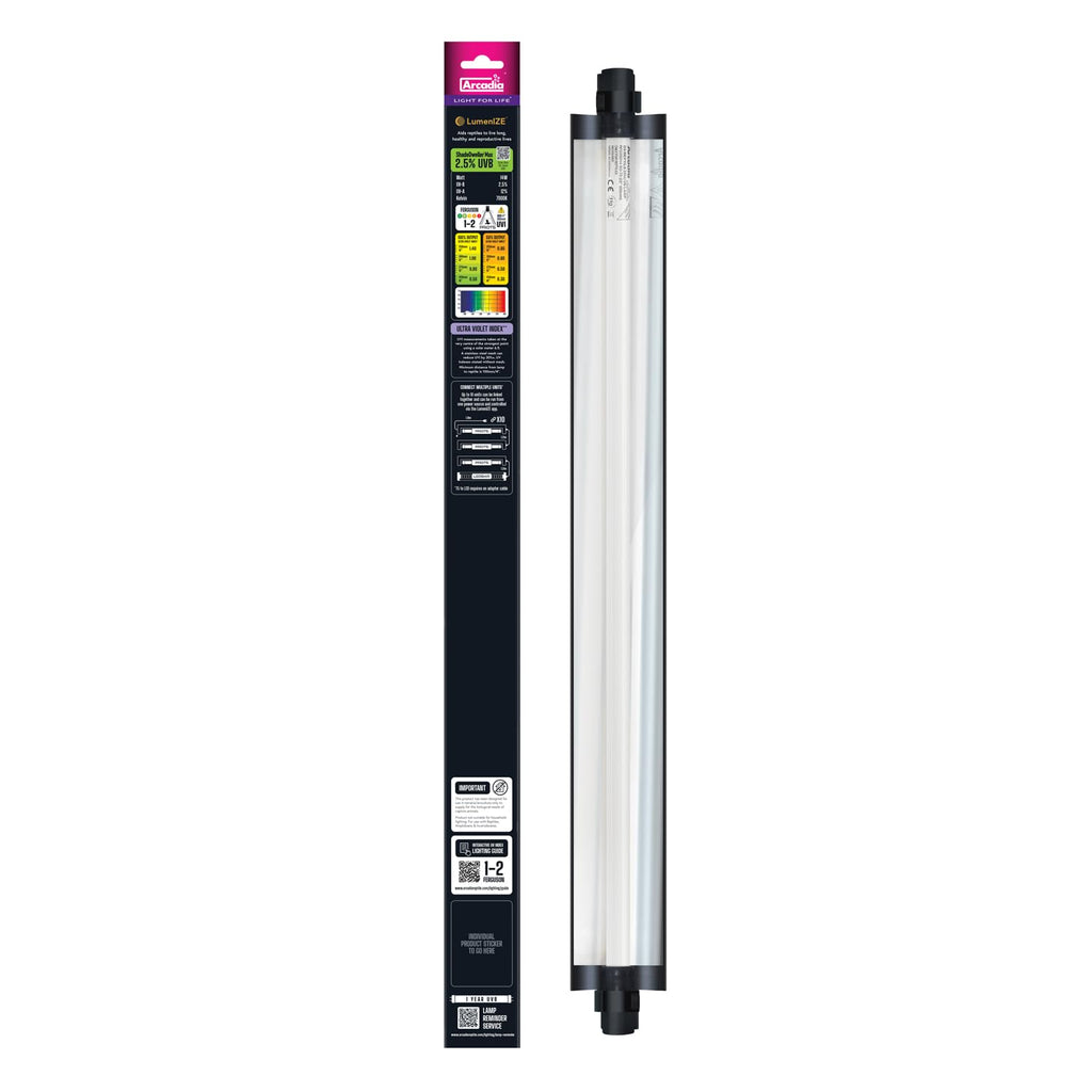 24" 14 Watts 2.5% UVB Reptile Light Fixture Kit F154