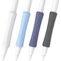 4 Pack Silicone Pencil Grips White Blue Black Q466
