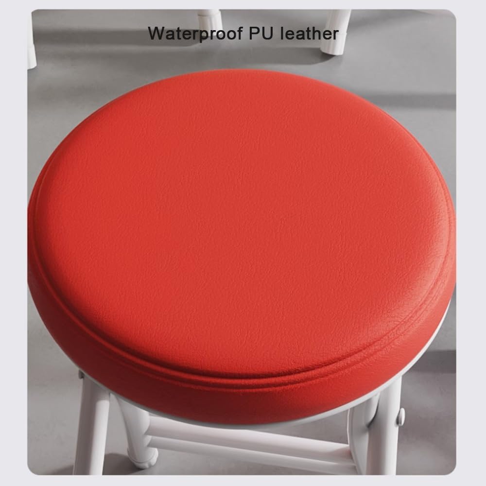 Black 18 Inch Folding Padded Stool Y873094