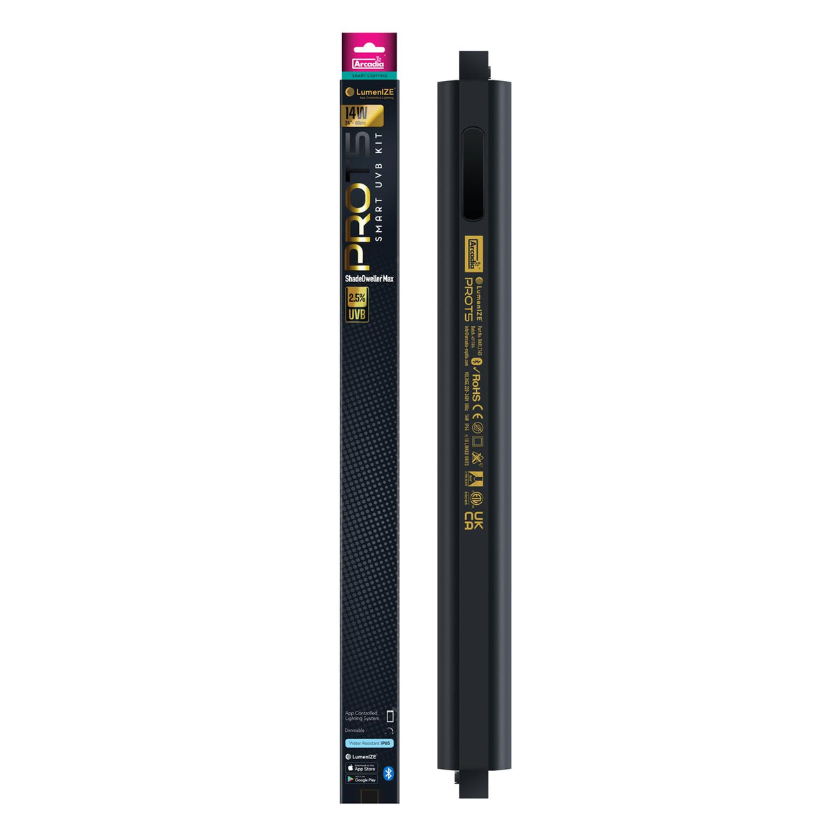 24" 14 Watts 2.5% UVB Reptile Light Fixture Kit F154