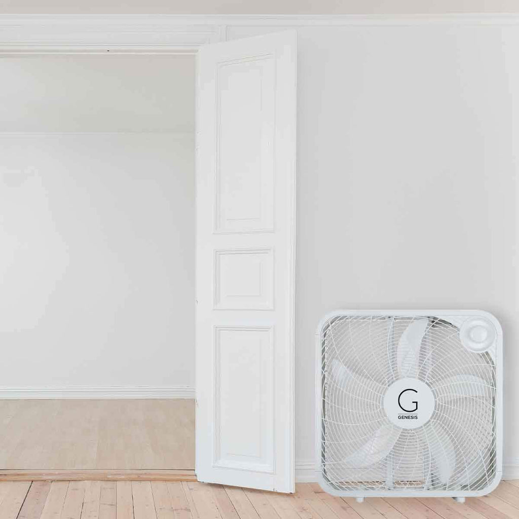 20" Box Fan, 3 Settings, Carry Handle, White Q92268
