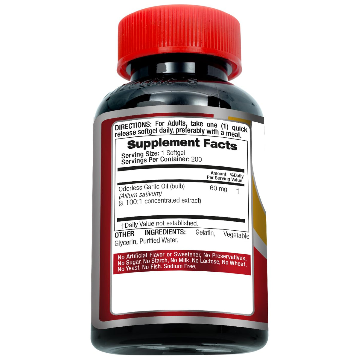 Garlic Supplements 200 Softgels F814337