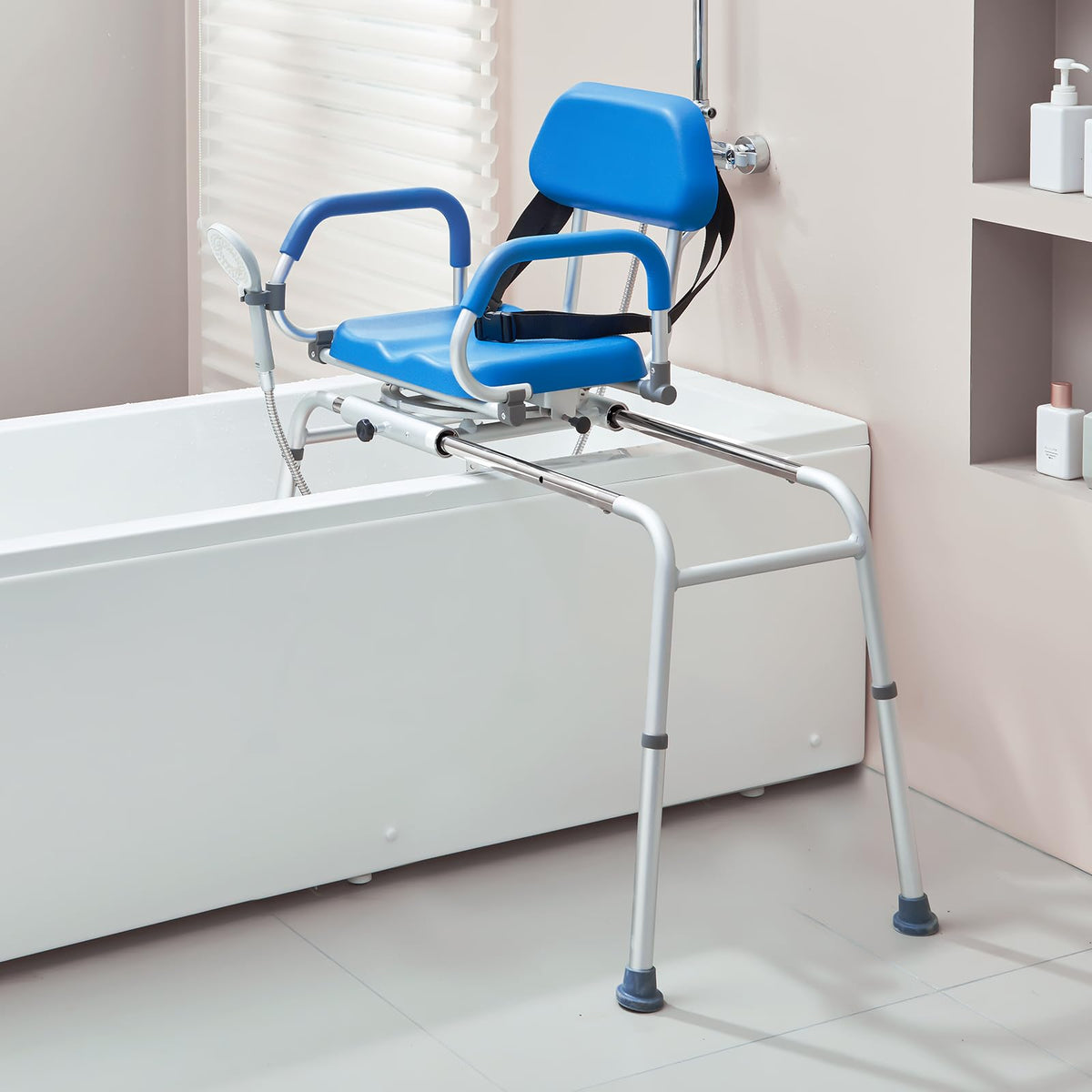 Sliding Tub Transfer Bench with 360 Degree Swivel Seat B309669