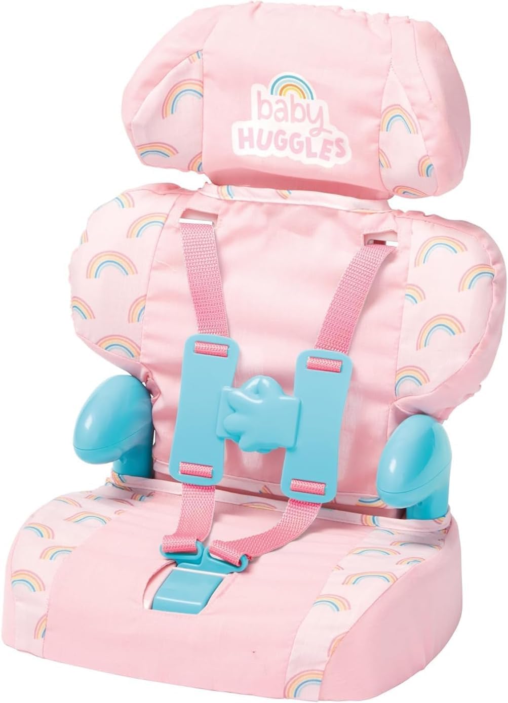 Pink Booster Seat for Dolls with Adjustable Headrest & Buckles R532