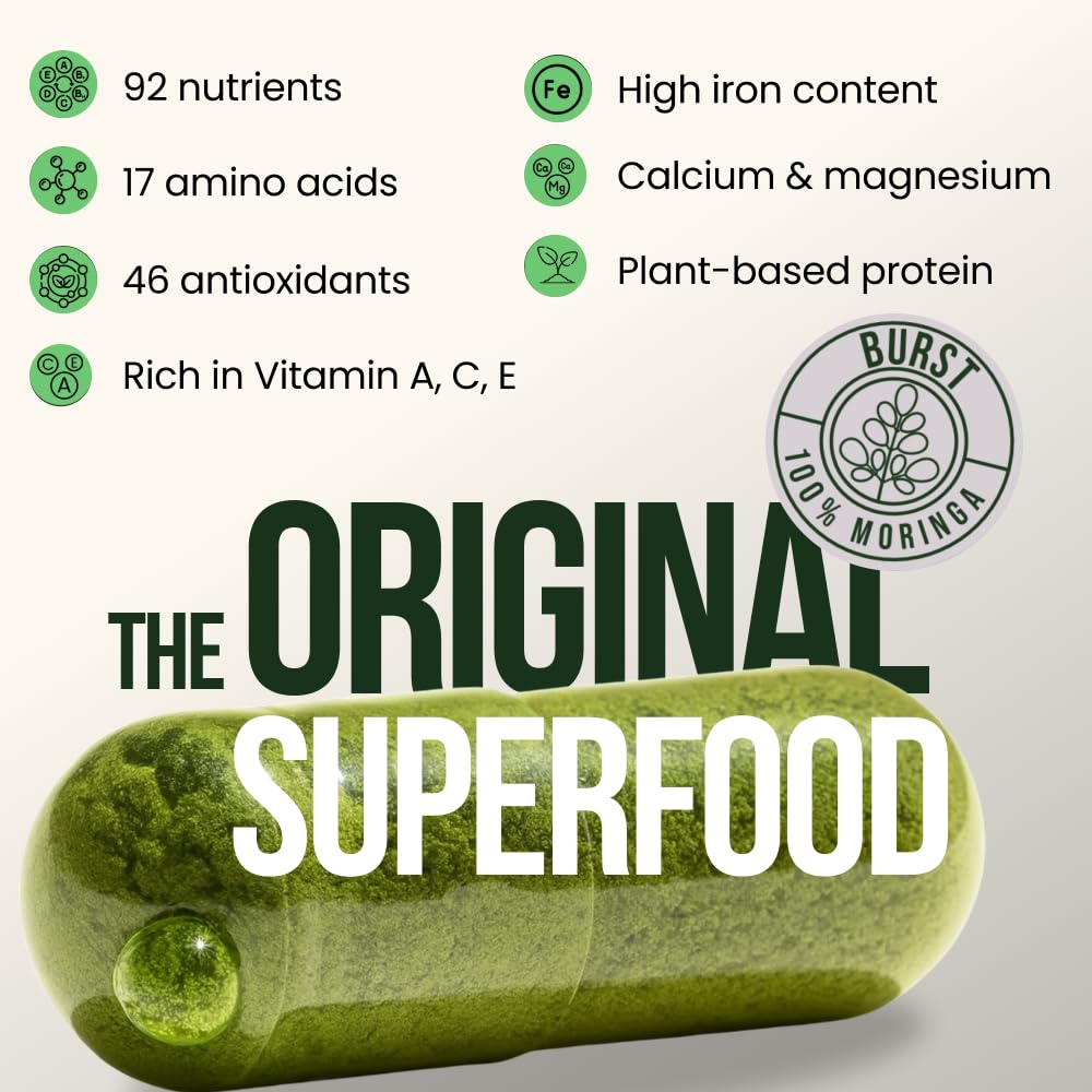 Organic Moringa Leaf Capsules 120 Ct T219870