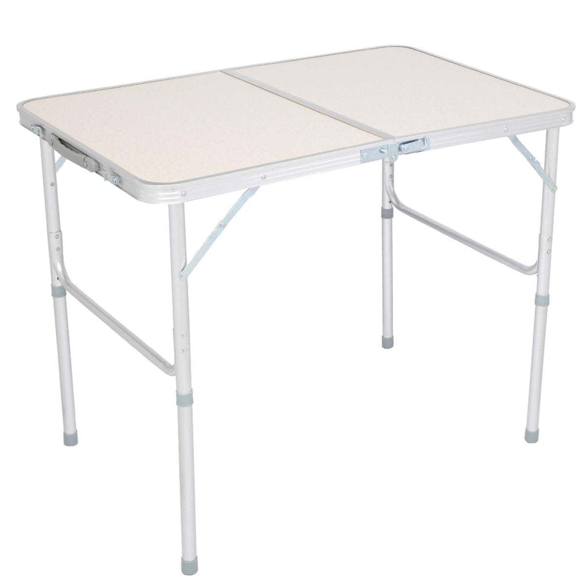 Folding Aluminum Camping Table White 3 FT W151813