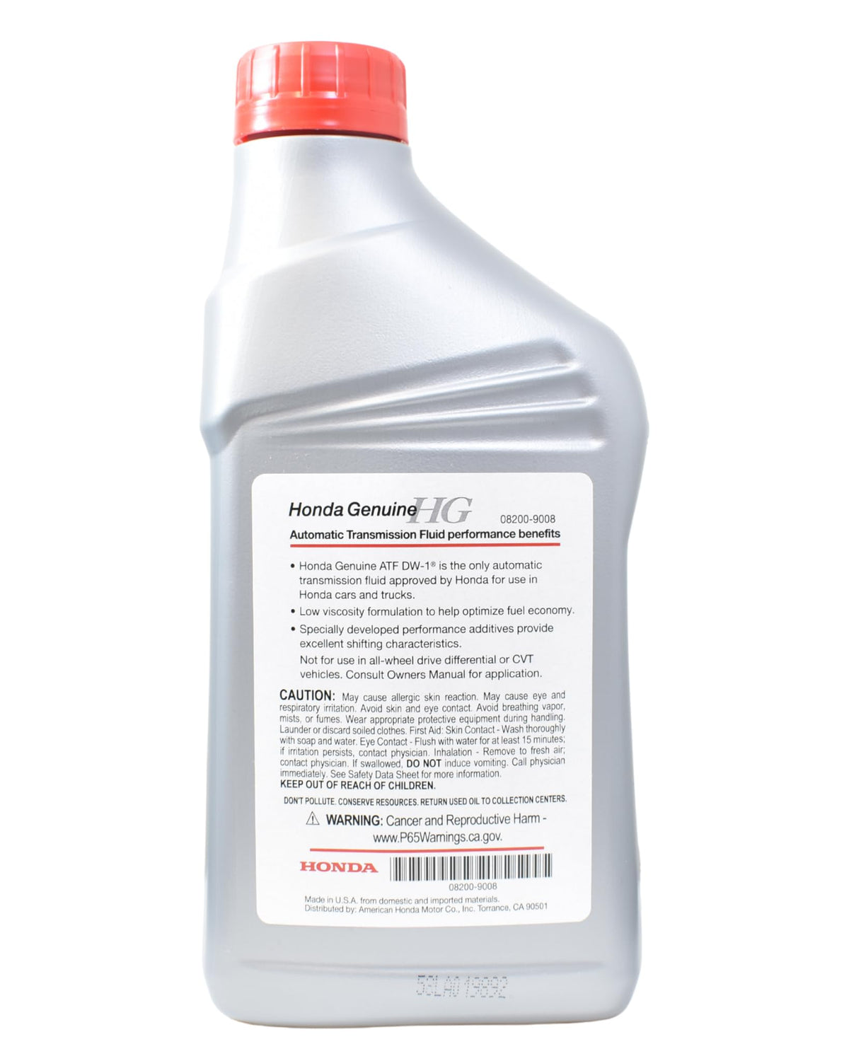 Automatic Transmission Fluid 4 Quarts W79895