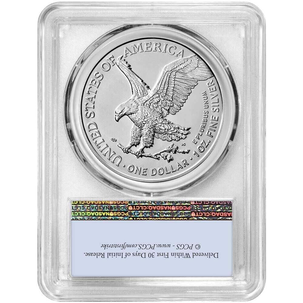 2024 $1 American Silver Eagle PCGS MS70 First Day of Issue A53500