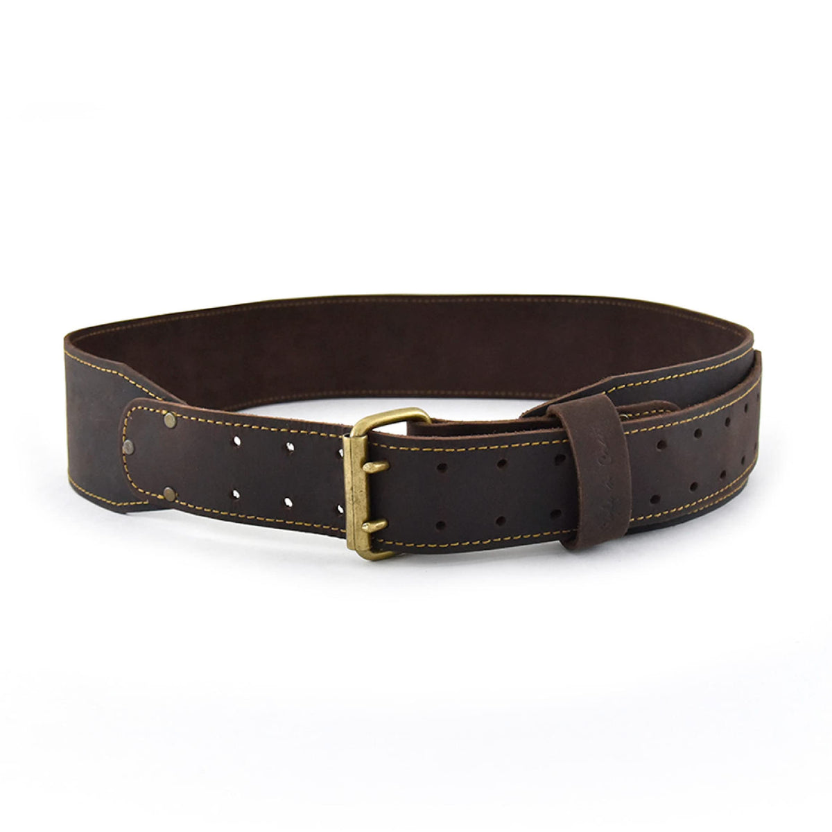 3" Wide Full-Grain Oiled Leather Work Belt V663893