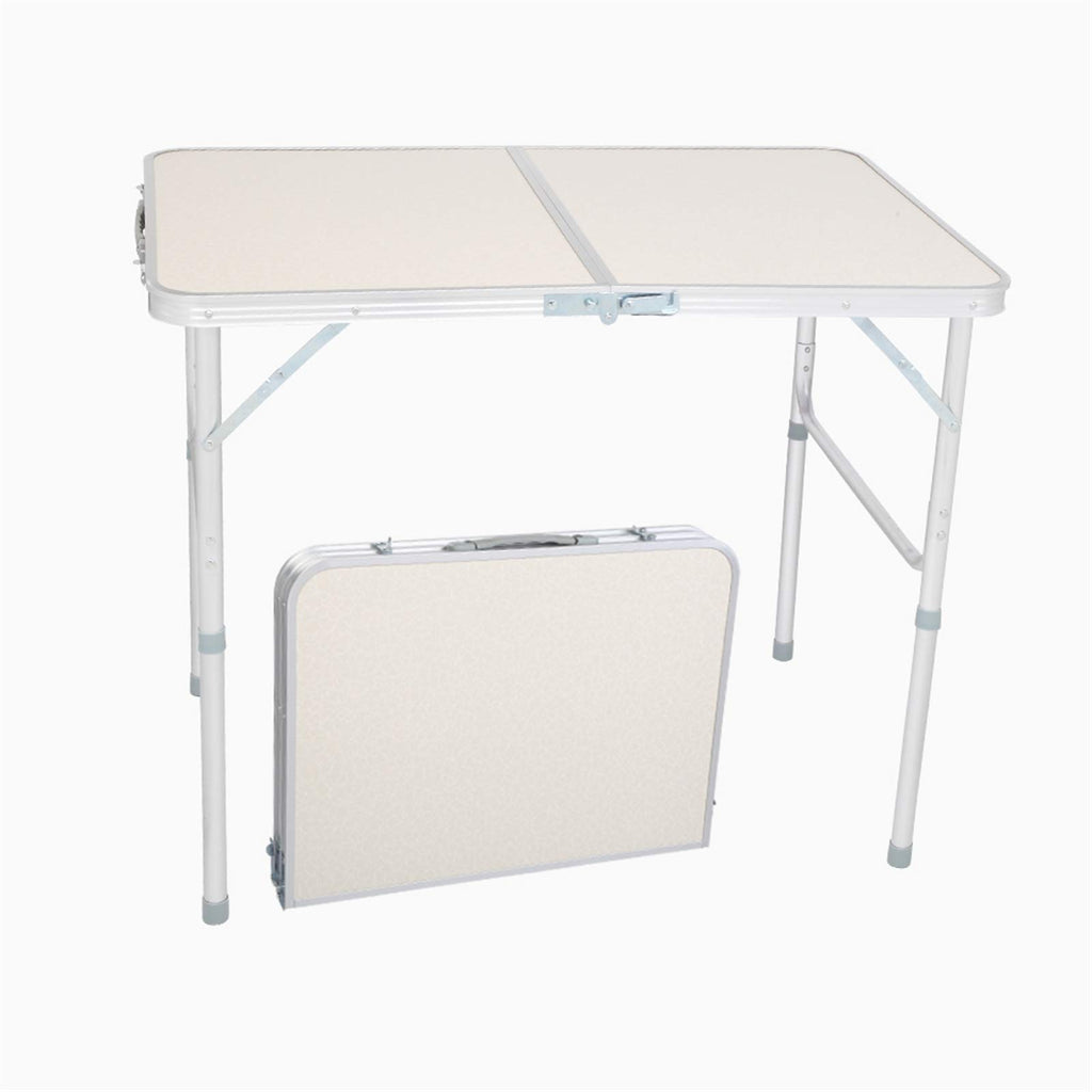 Folding Aluminum Camping Table White 3 FT W151813