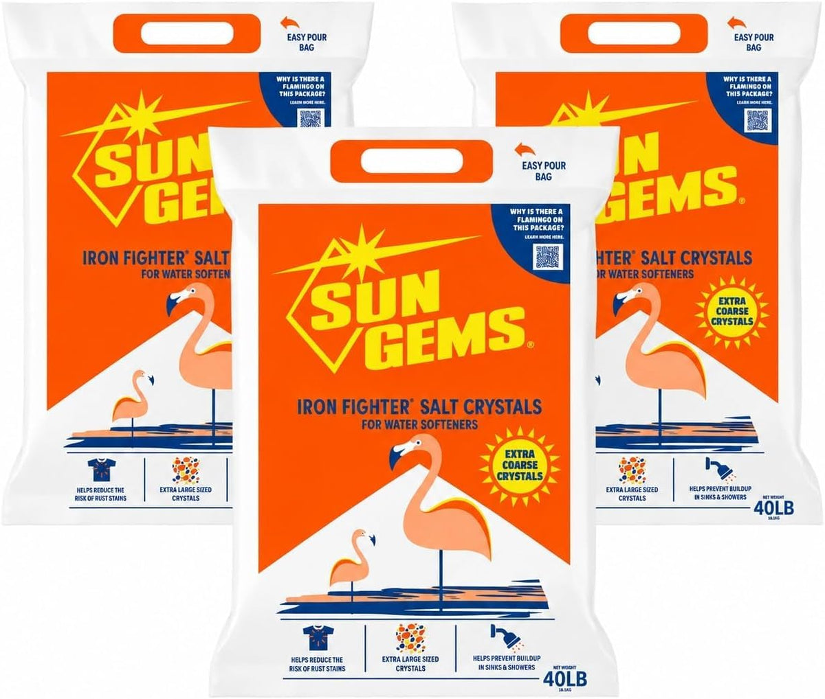 Water Softener Salt Crystals 40 lb Extra Coarse V564165
