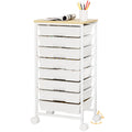 Rolling Storage Drawer Cart 8 Drawer Lockable Wheels R1126