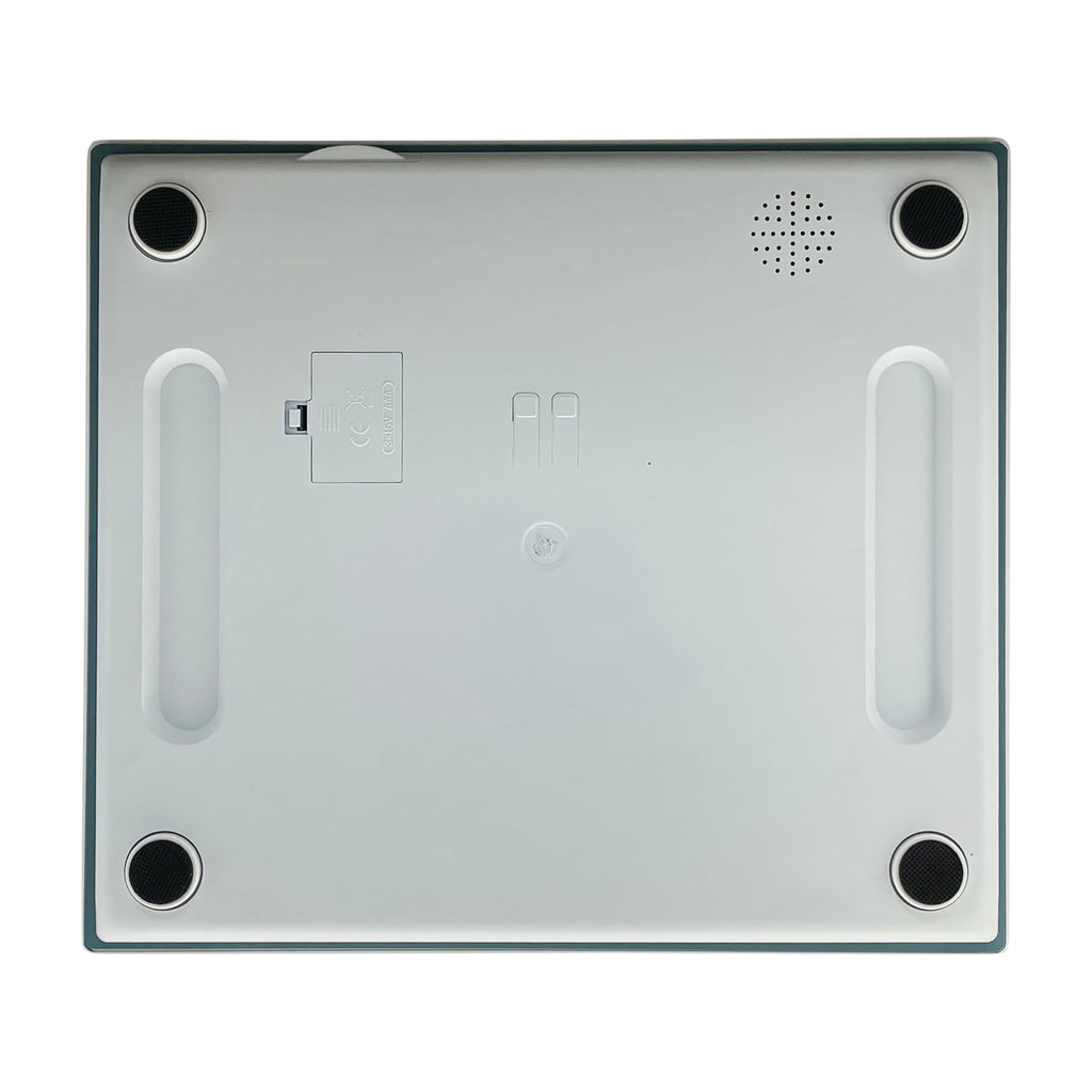 Digital Scale, Extra-Wide 13x15 Glass Platform, Slate Blue S140151