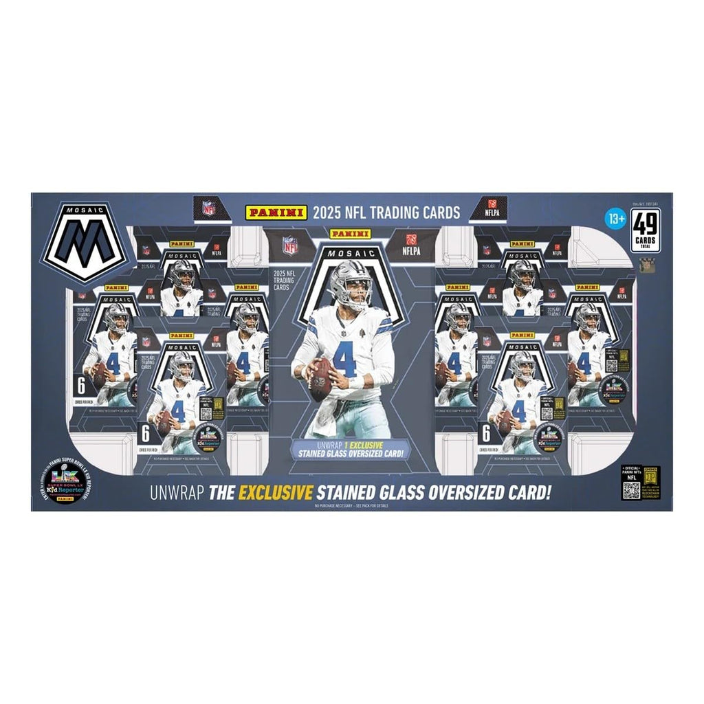 2025 Mosaic Football Trading Card Box Oversized Card S201