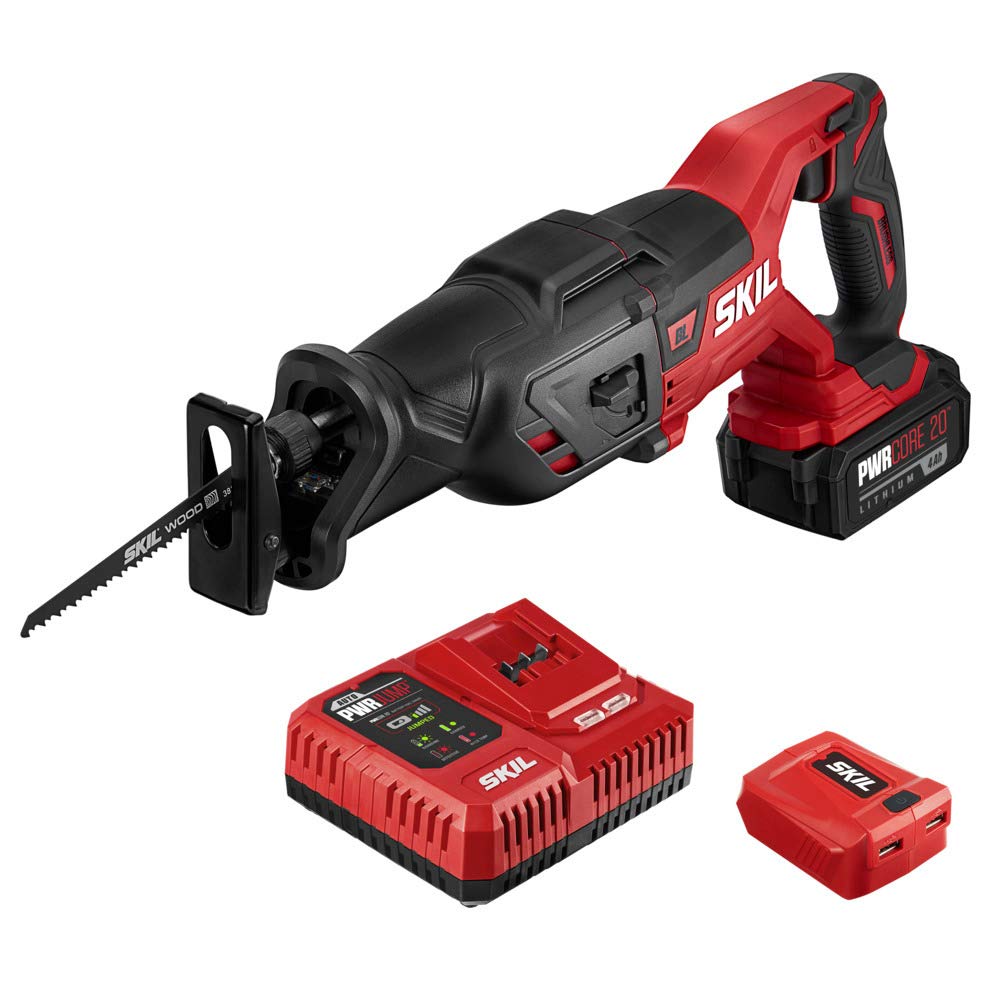 20V Brushless Reciprocating Saw Kit with Battery and Charger Y71206