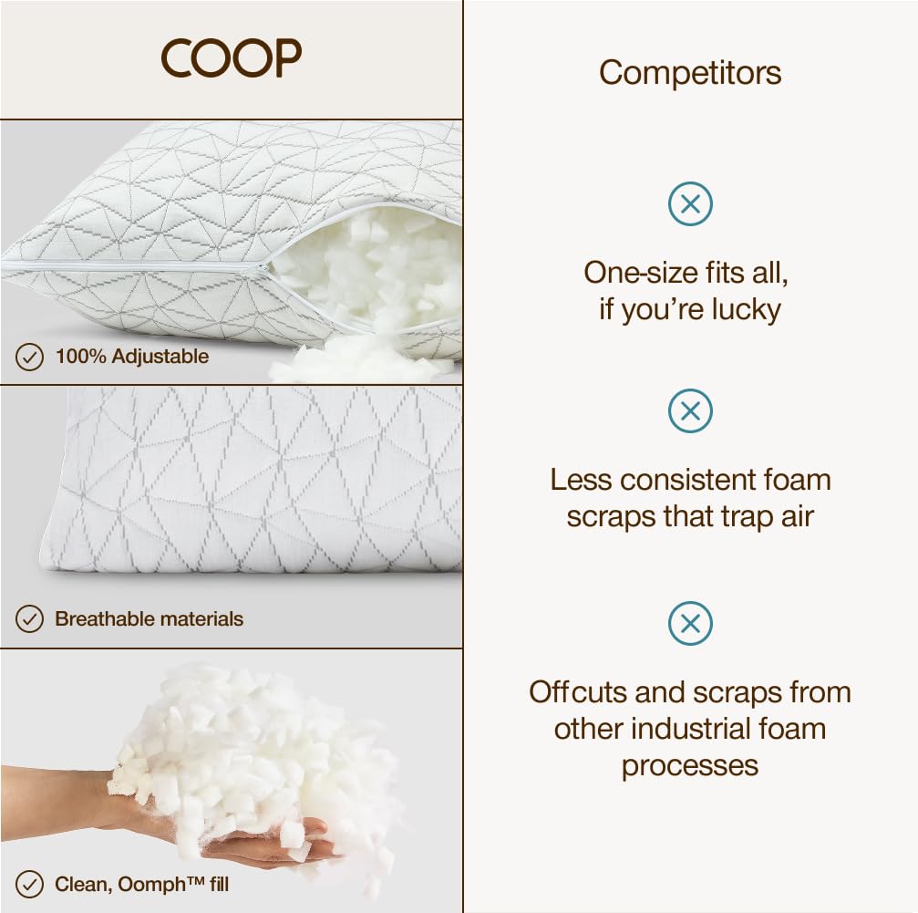 Queen Size Adjustable Memory Foam Pillow A964