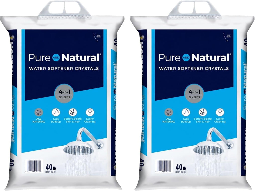 40 lb Pure Natural Salt Crystals Pack of 2 V6346