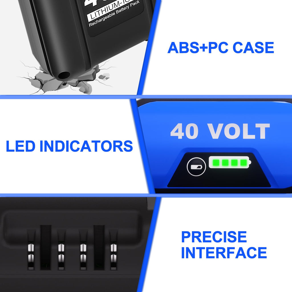 40V 6.0Ah Lithium-ion Replacement Battery S141