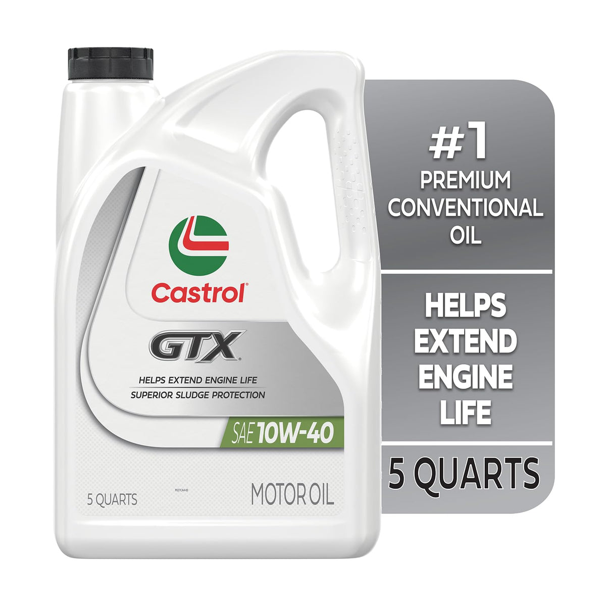 10W-40 Conventional Motor Oil, 5 Quarts K147851