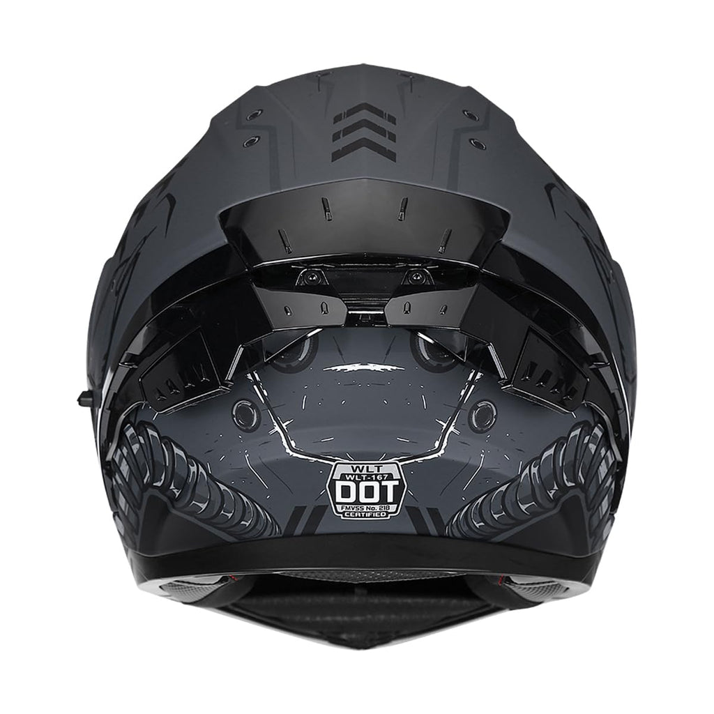 Full Face Flip Up Motorcycle Helmet Dual Visor DOT Approved I19264