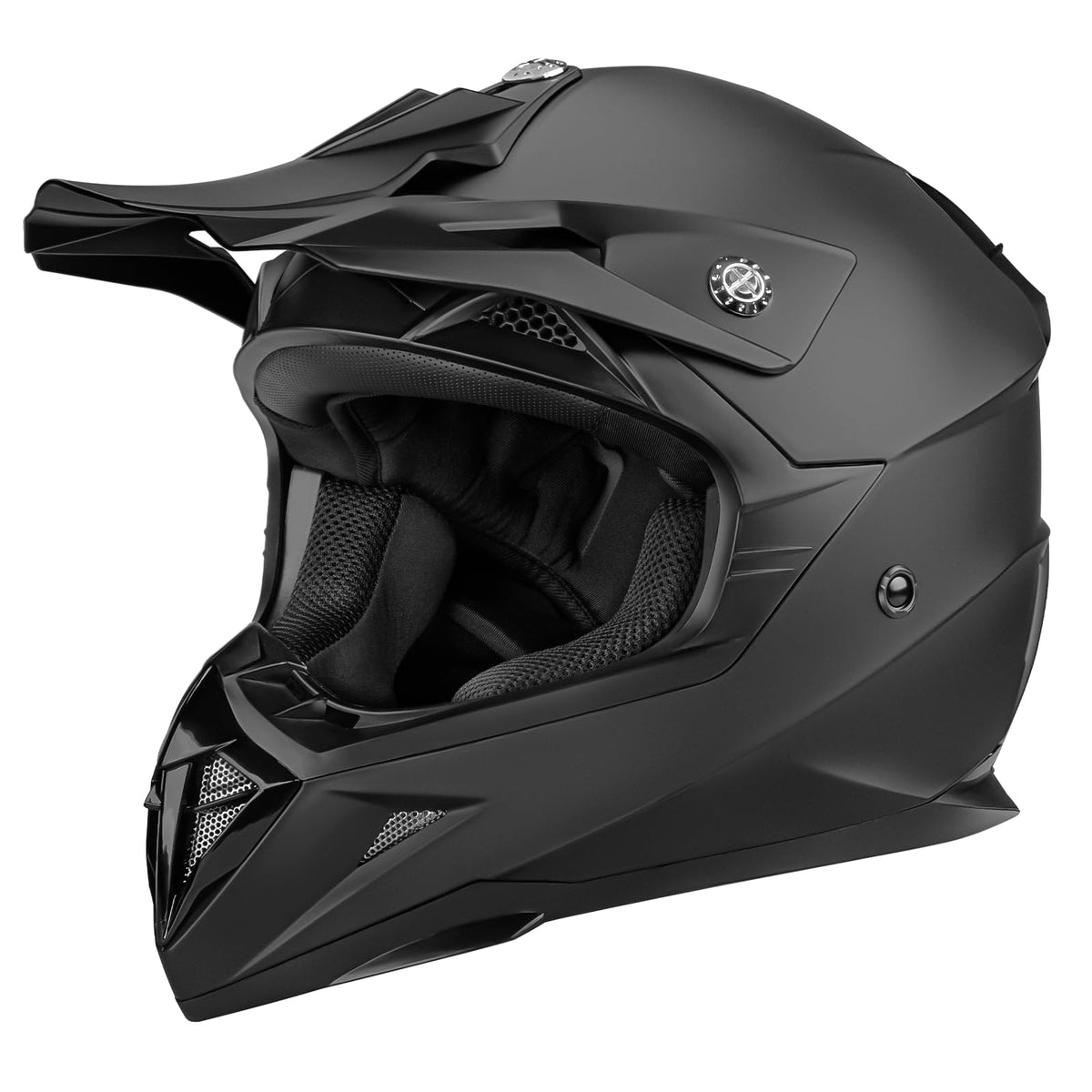 Black DOT Approved Ventilated Motocross Helmet E73485