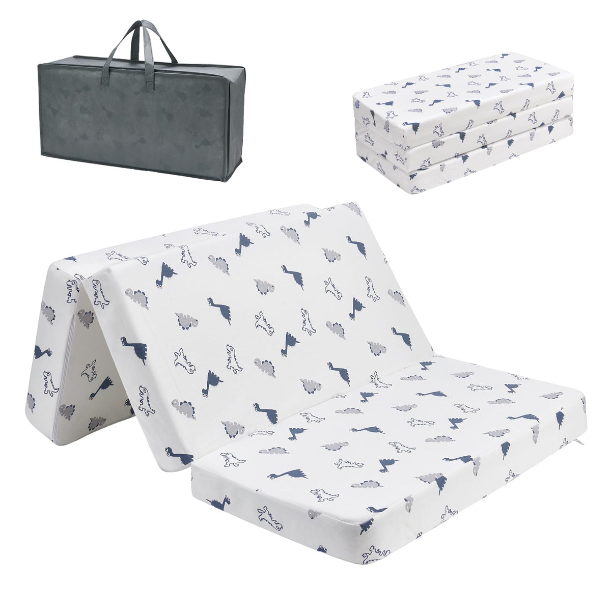 Trifold Pack and Play Mattress 38'' x 26'' x 3'' Memory Foam E462841