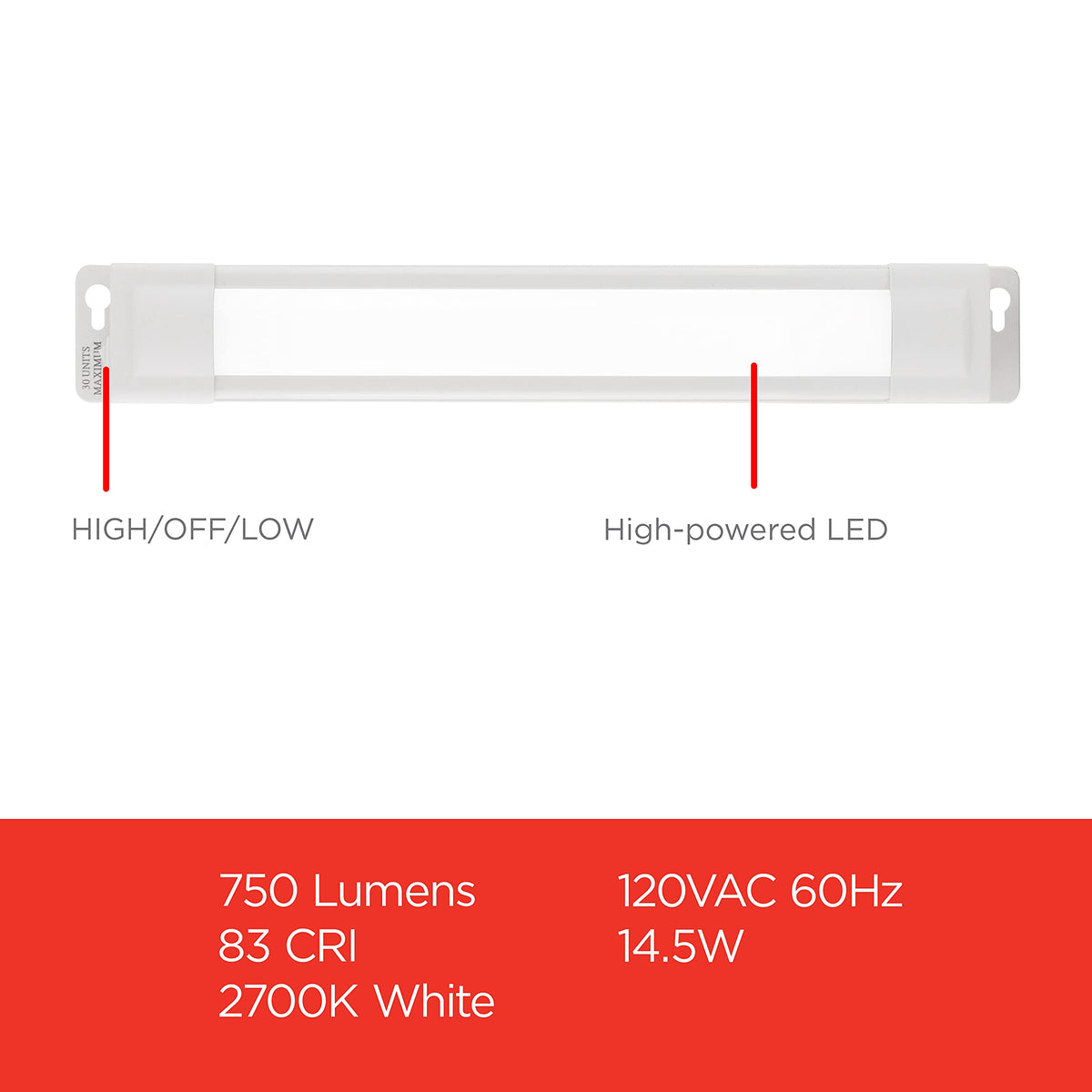 24 Inch Plug in Under Cabinet Light 2700K Z296