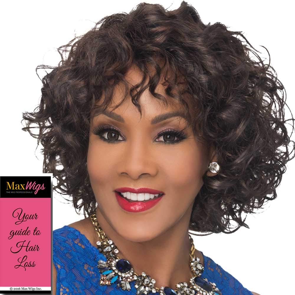 12" Medium Length Loose Mixed Curls Side Part Synthetic Wig Q8973
