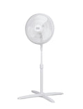 16-Inch Oscillating Pedestal Fan, 3 Speeds, White A484