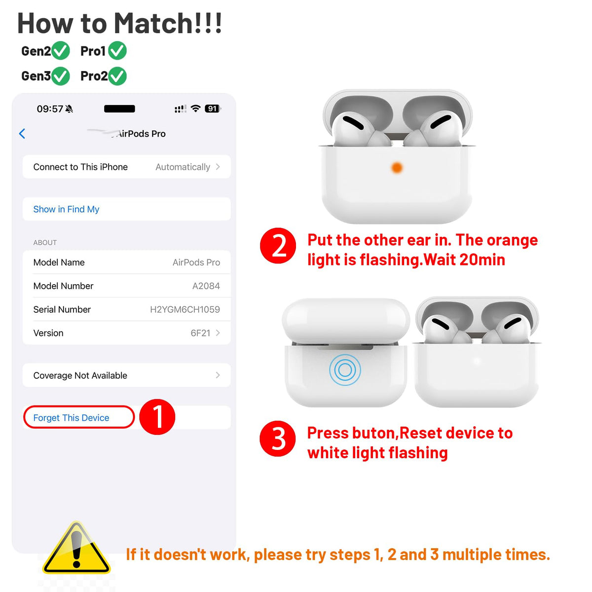Single Left Side Earbud Replacement E7430