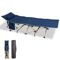 Folding Camping Cot with Carry Bag Pocket Pillow D8964