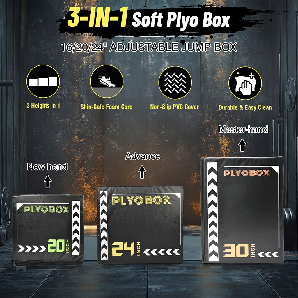 3-in-1 Plyometric Jump Box V4015