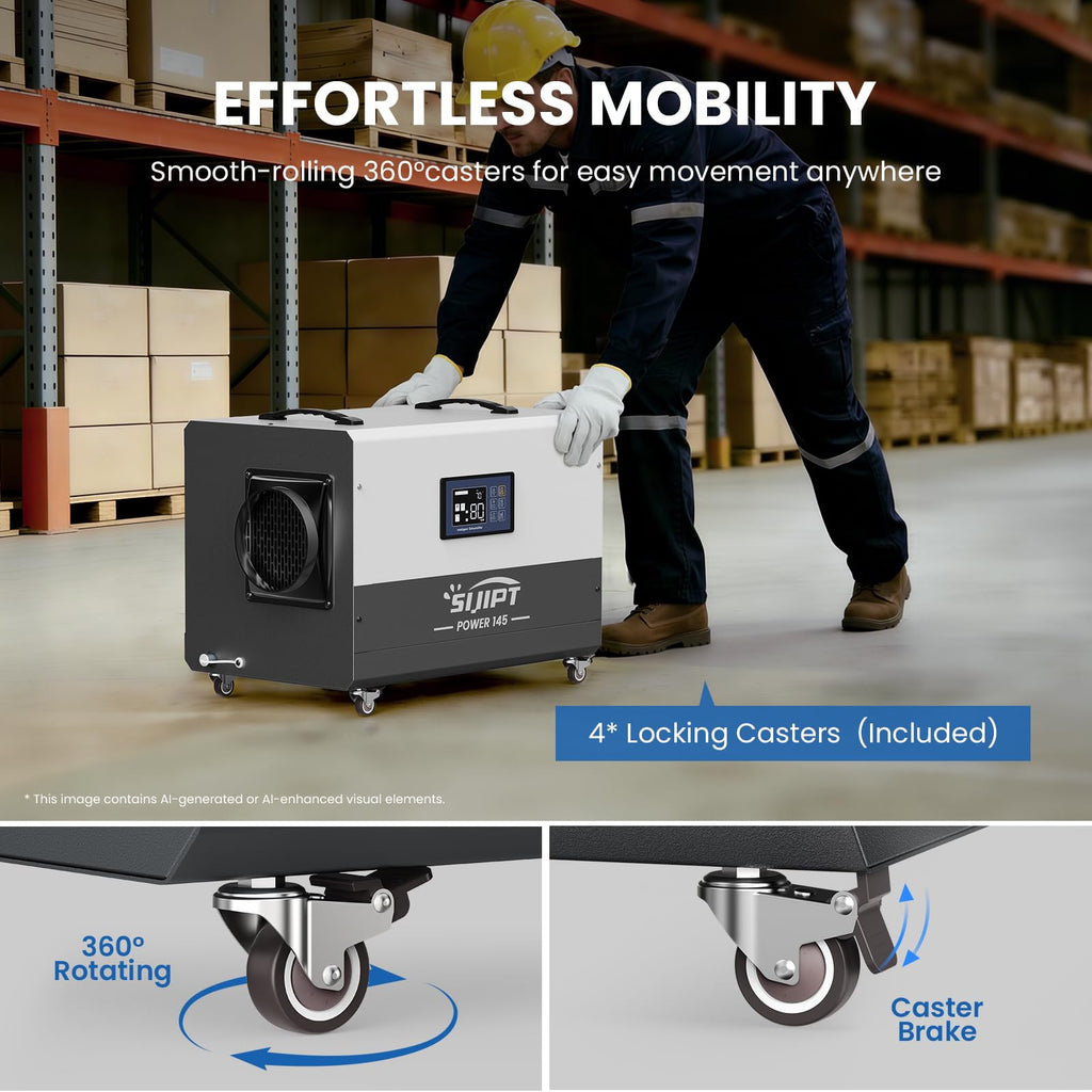 145 Pints Commercial Dehumidifier with Pump & Drain V226