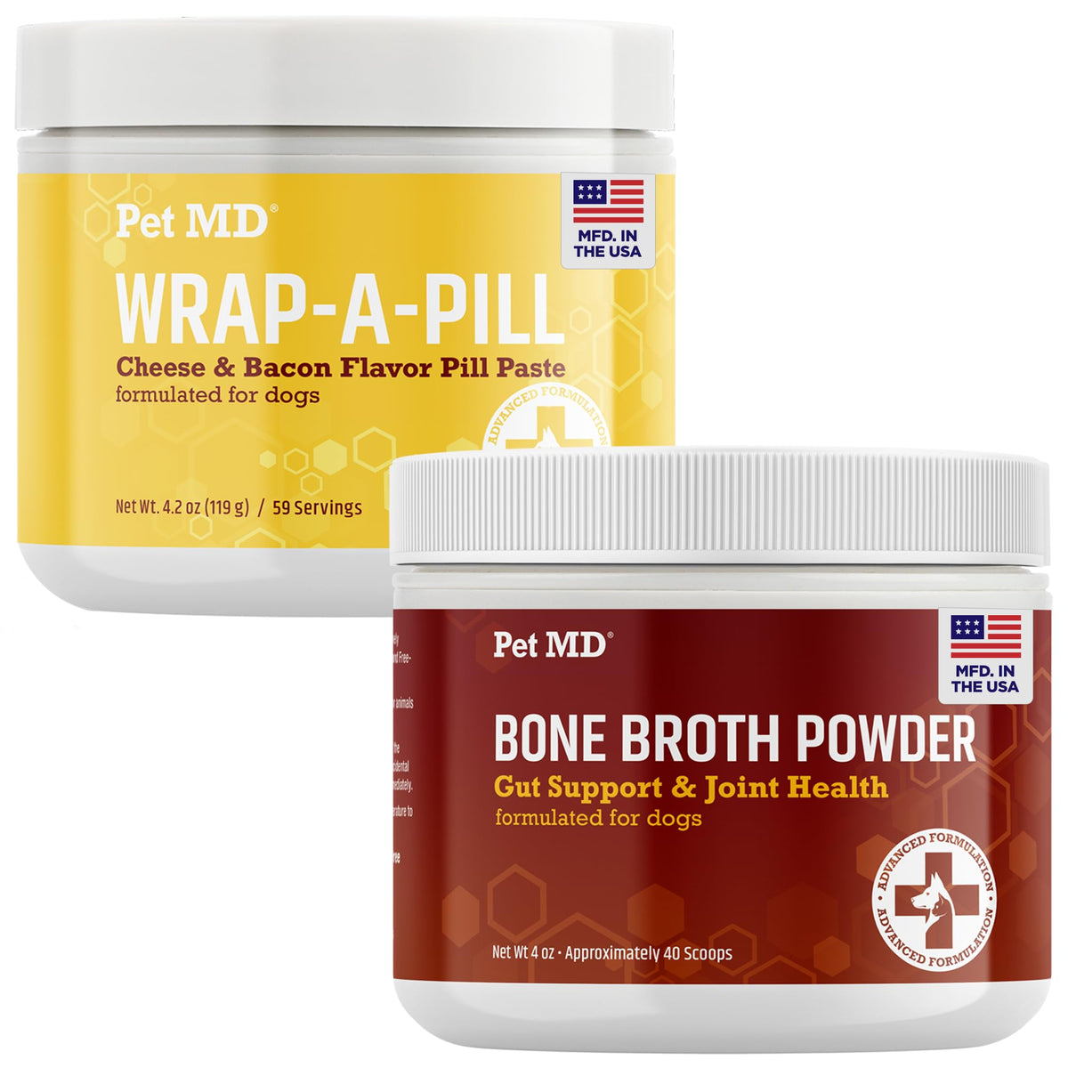 Bone Broth Powder & Wrap A Pill Cheese + Bacon Flavor P5254
