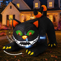 6 FT Halloween Inflatables Black Cat with Moving Head and Built-in LEDs N47251