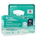 Adult Diapers XSmall 15 Count & Wet Wipes 8" x 12" 200 Count Bundle E818