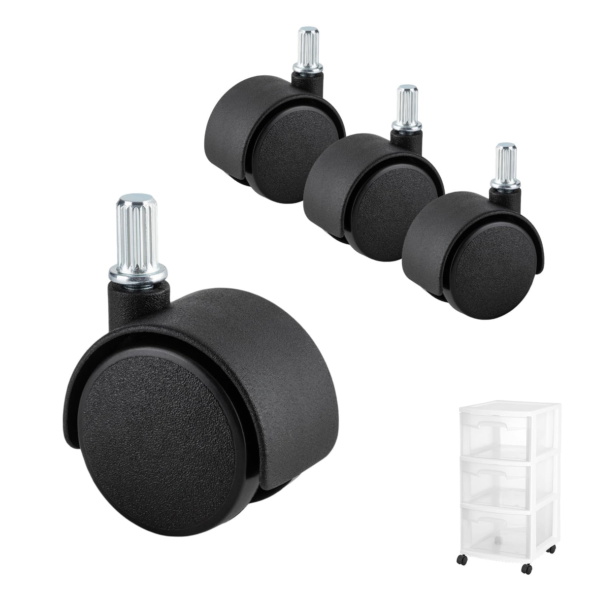 Swivel Caster Wheels 4-Pack P4341