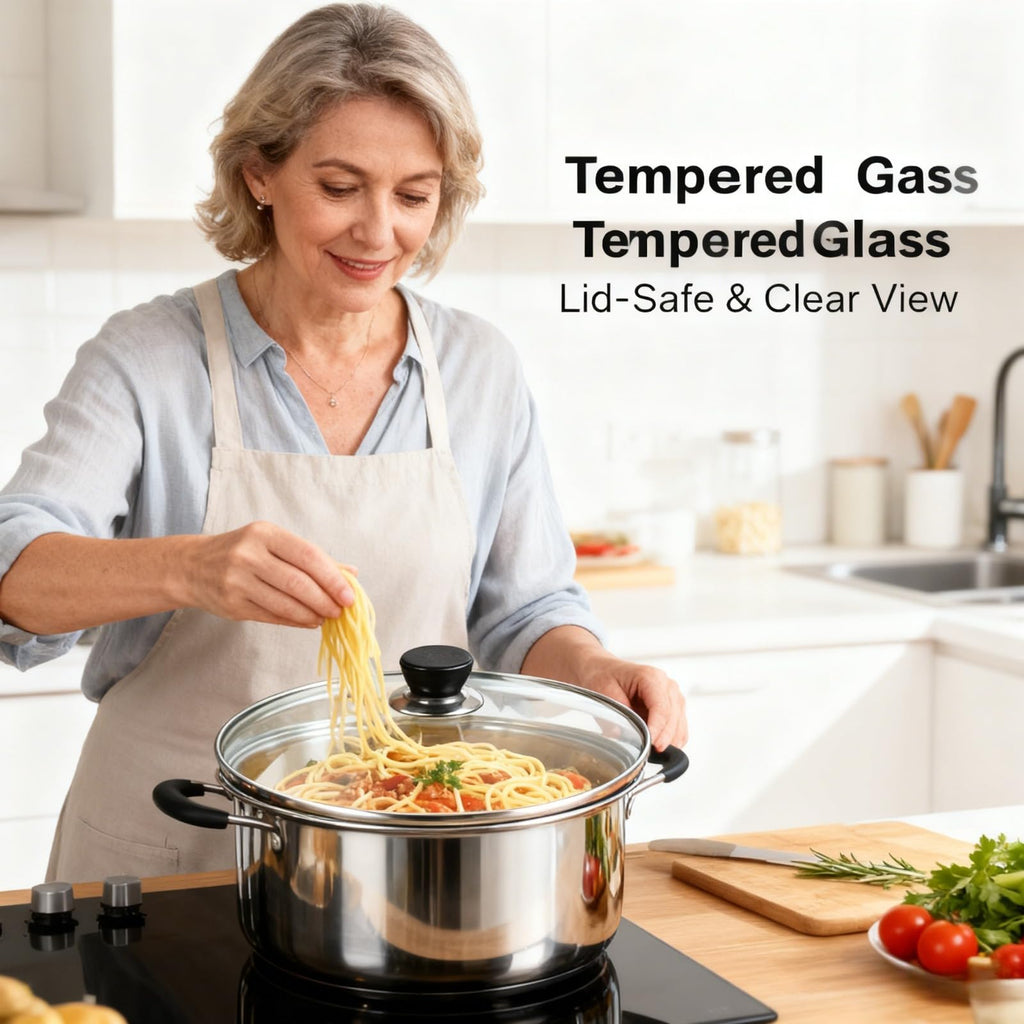 10 Inch Tempered Glass Replacement Pan Lid with Steam Vent J6293