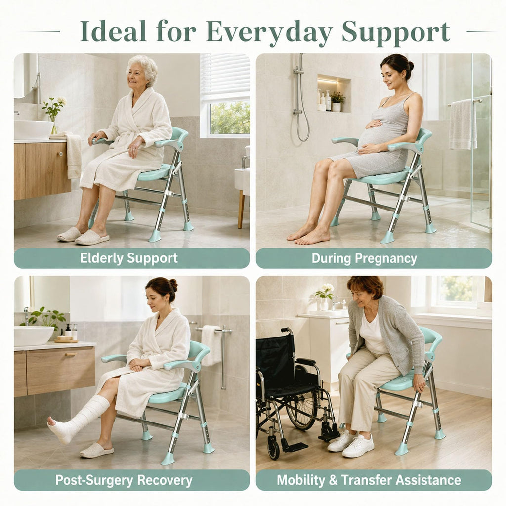 Heavy Duty Shower Chair with Arms and Back P18122