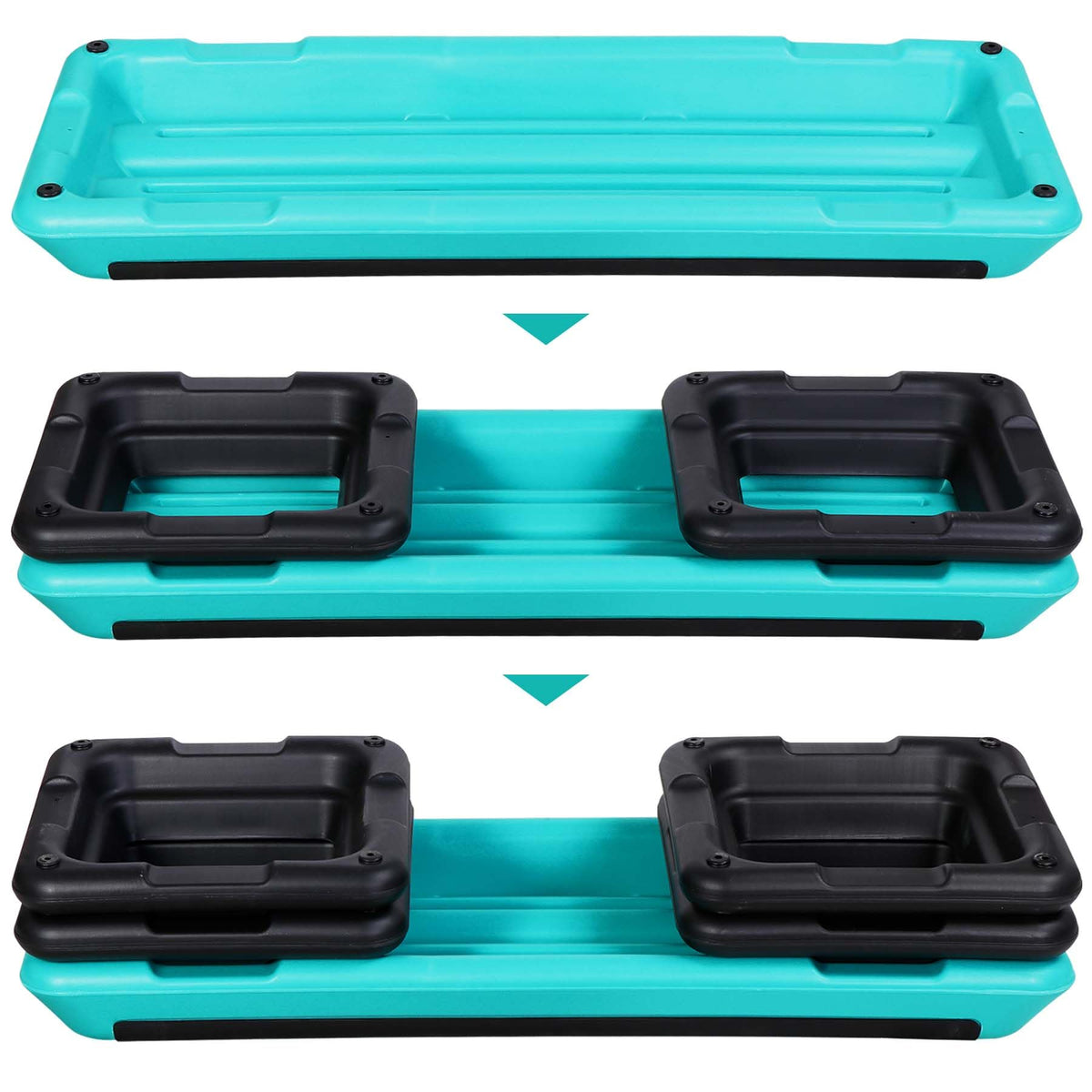43" Adjustable Aerobic Stepper Bench with Risers I499