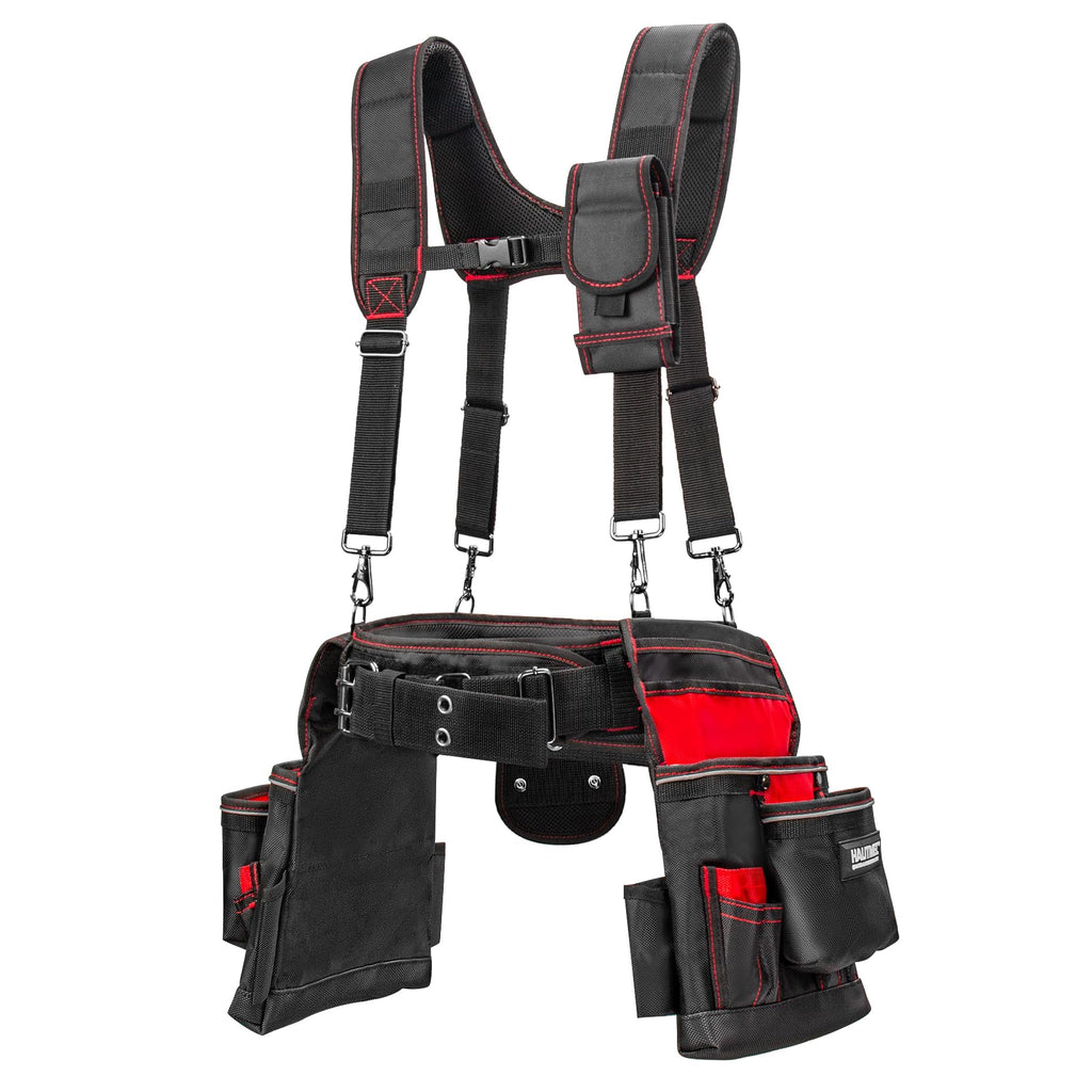Heavy Duty 19-Pocket Tool Belt with Suspenders K120