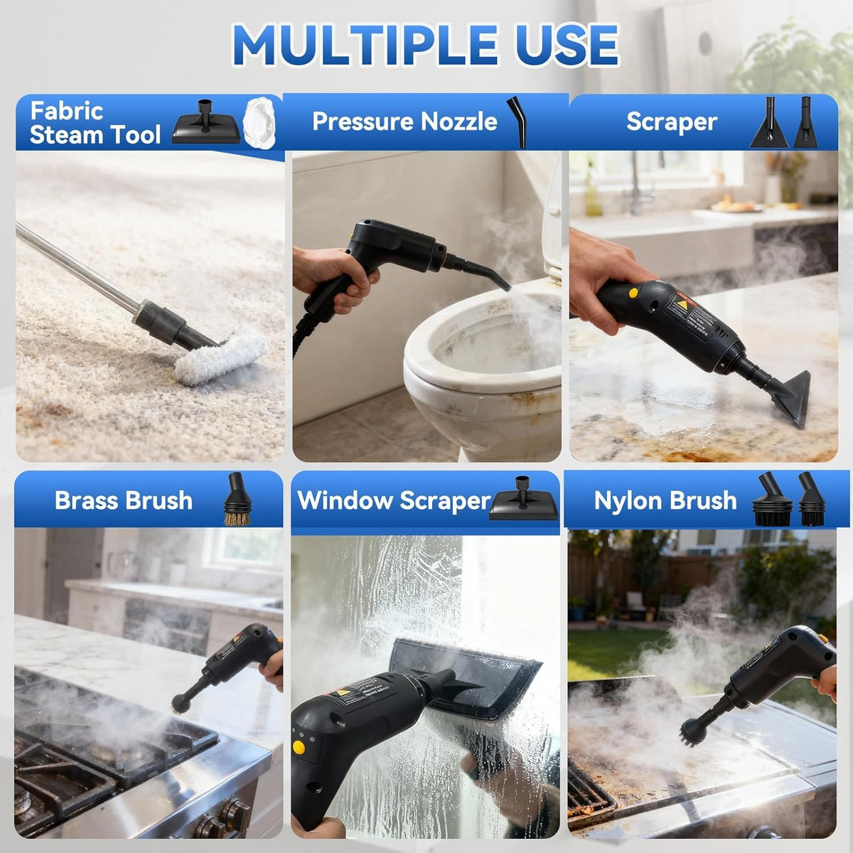 2500W High-Pressure Steam Cleaner W711