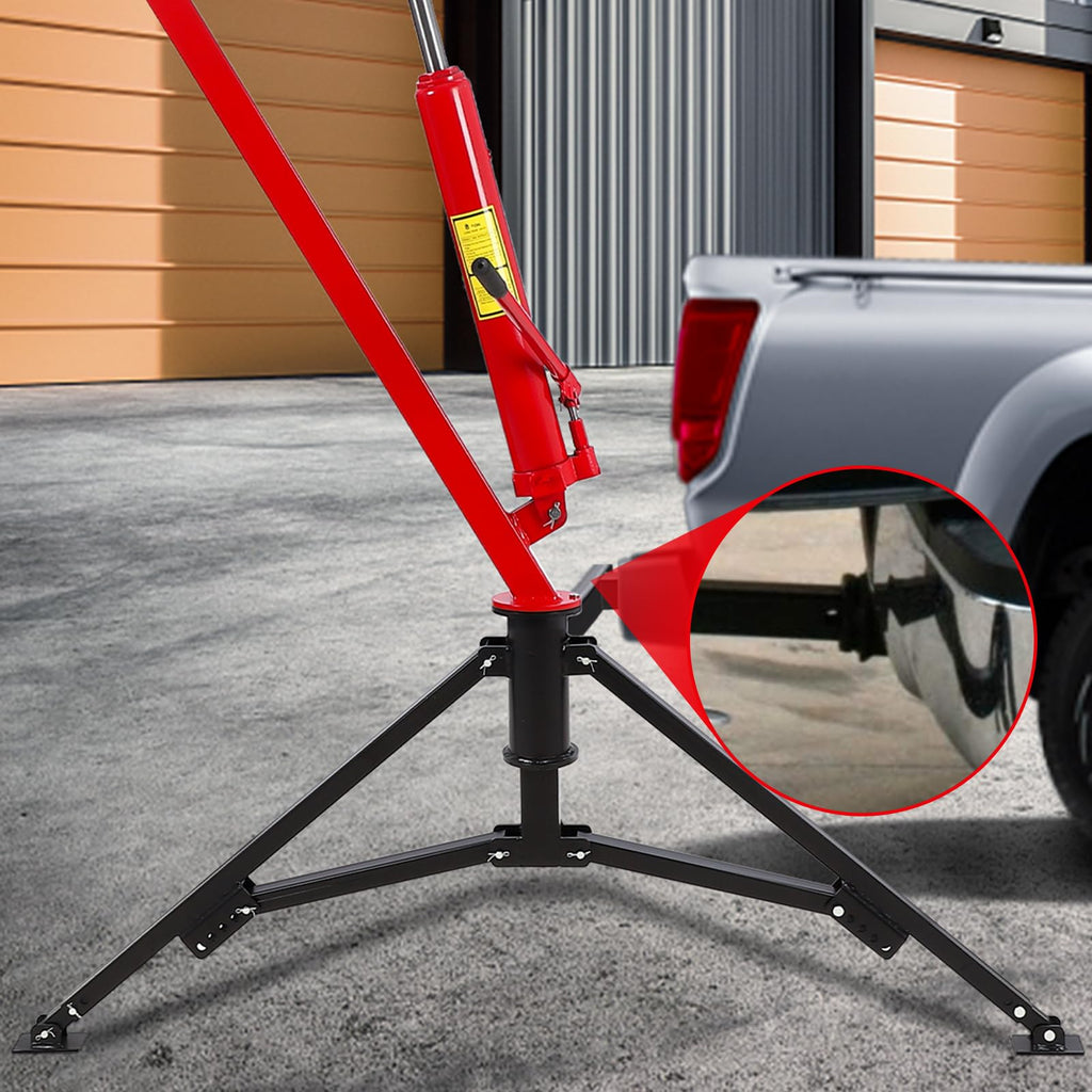 Hydraulic Pickup Truck Crane 1000 Lbs 360° Swivel Hitch Mounted M885