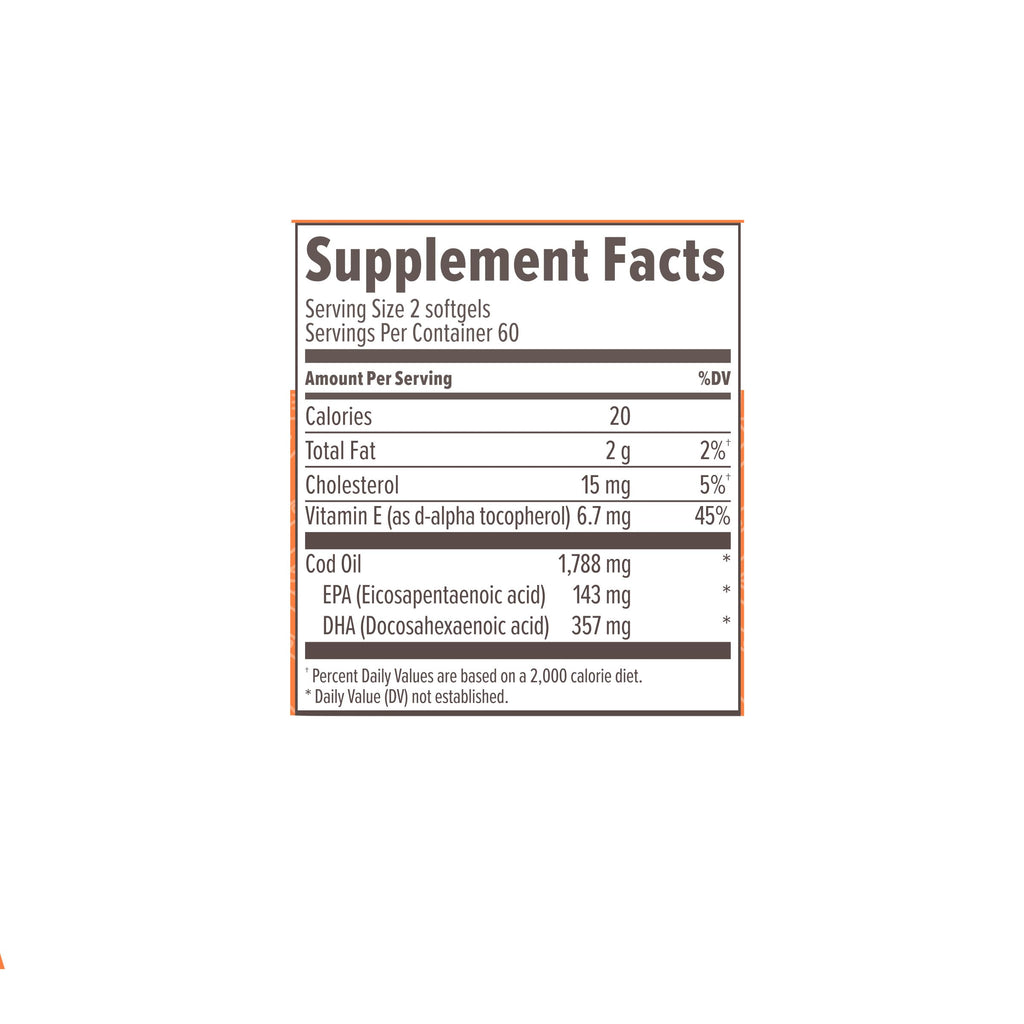 Omega-3 Fatty Acid Daily Supplement, 120 Count M26468