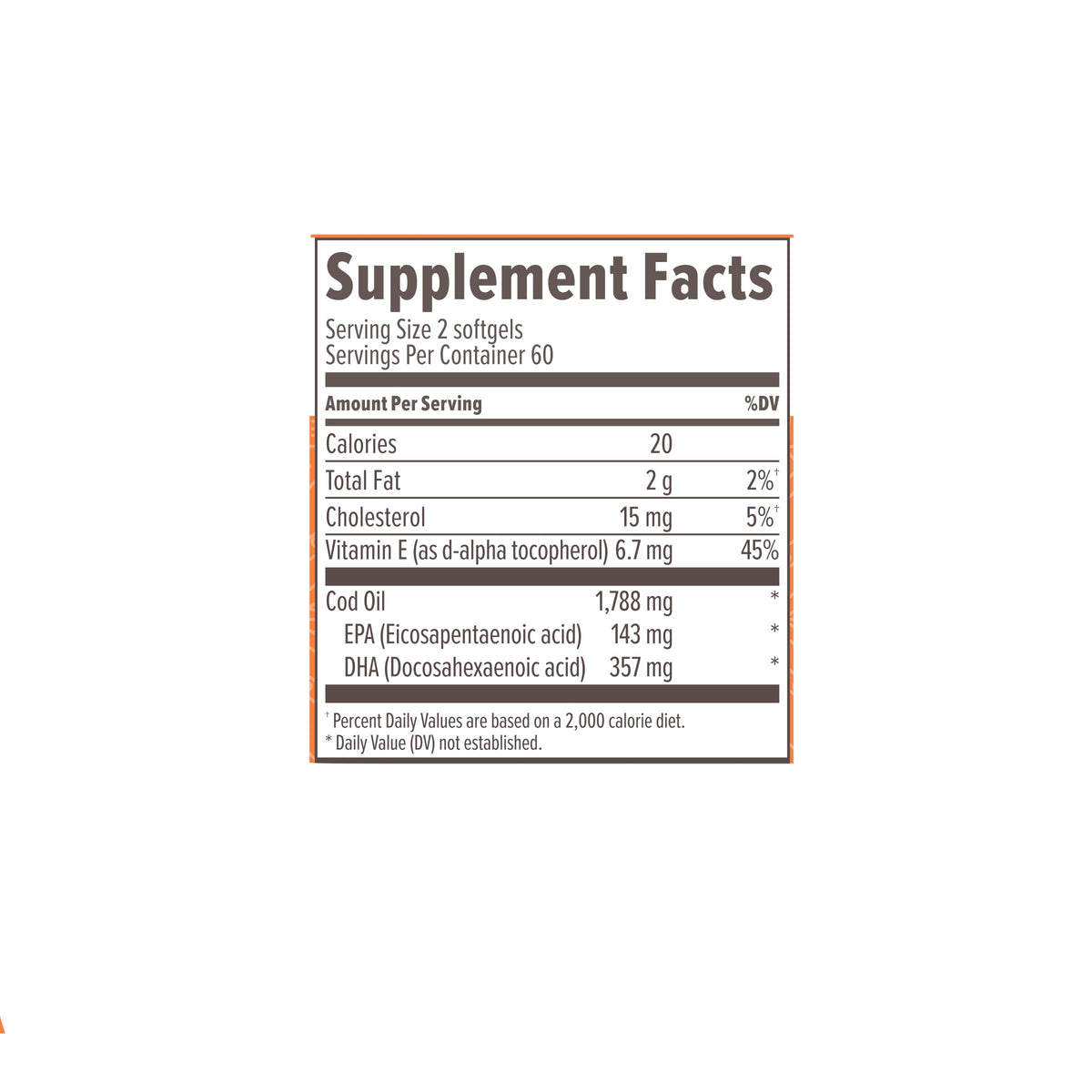 Omega-3 Fatty Acid Daily Supplement, 120 Count M26468