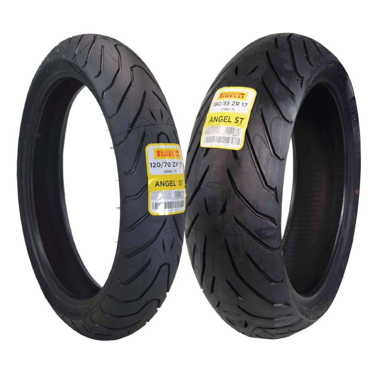 Motorcycle Tire Set 120/70ZR17 58W & 180/55ZR17 73W O259476