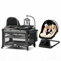 7 in 1 Pack and Play with Bassinet and Changing Station, Portable Electric Baby Swing G50508