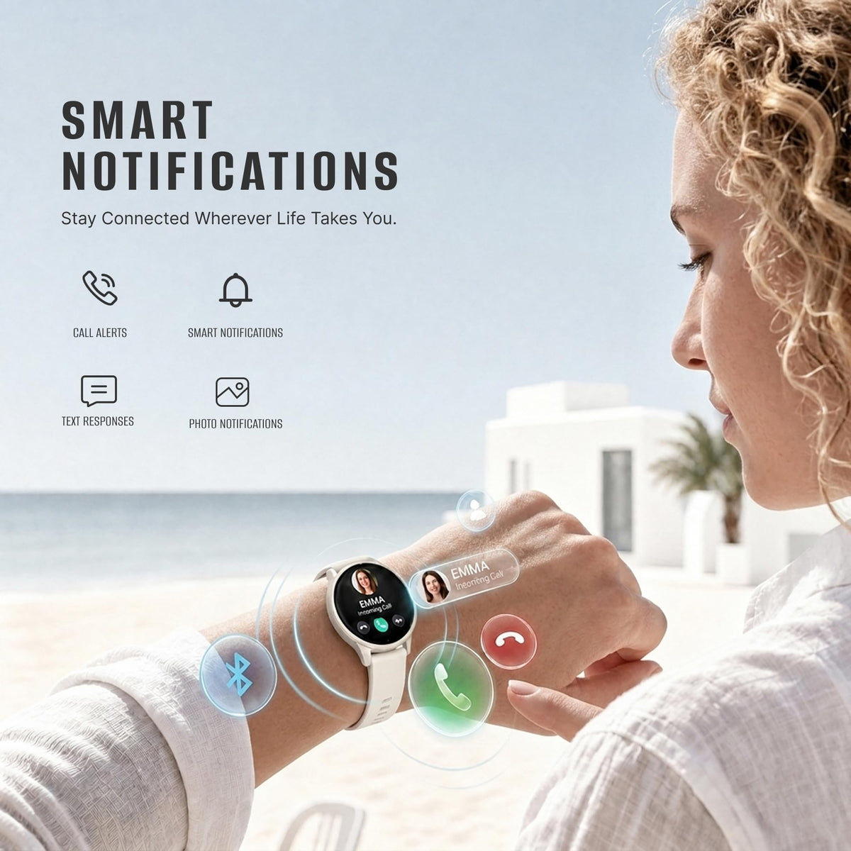 Health and Fitness GPS Smartwatch with AMOLED Display K6722
